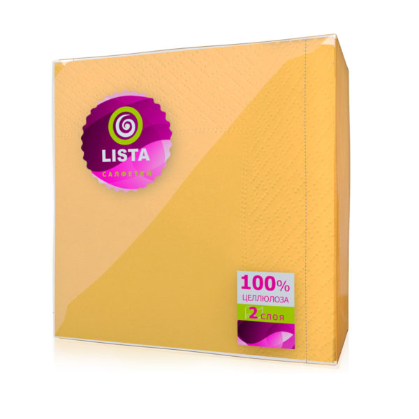 Владимир — Салфетки «Lista DELUXE» интенсив желтые оптом.