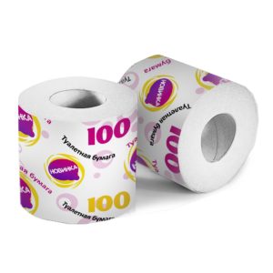 Владимир — Туалетная бумага  «Новинка 100» со втулкой оптом.